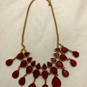 Red Stone Fashion Necklace